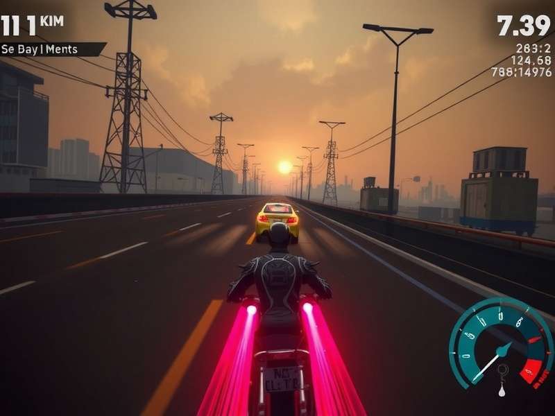 Need for Speed Unbound gameplay screenshot showing a custom car drifting at night