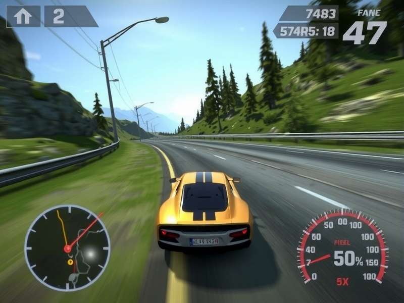 Need for Speed Hot Pursuit 2 PS2 gameplay screenshot showing a police chase