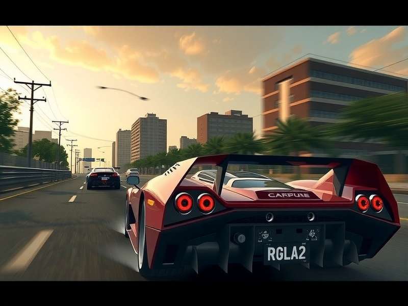 Need for Speed Carbon gameplay screenshot showing night racing