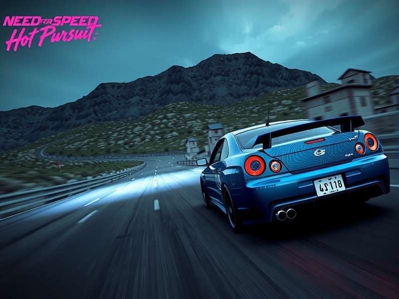 Modified sports car with neon underglow at night