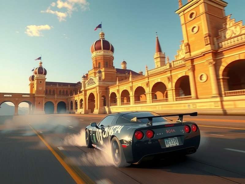 Need for Speed Unbound Palace Edition gameplay screenshot showcasing high-speed race in Indian city