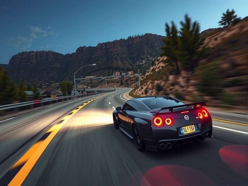 Need for Speed PC gameplay showcasing high graphics settings and custom cars