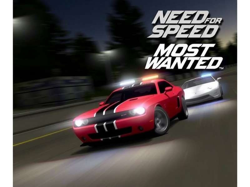 Need for Speed Most Wanted gameplay screenshot showing BMW M3 GTR in police chase