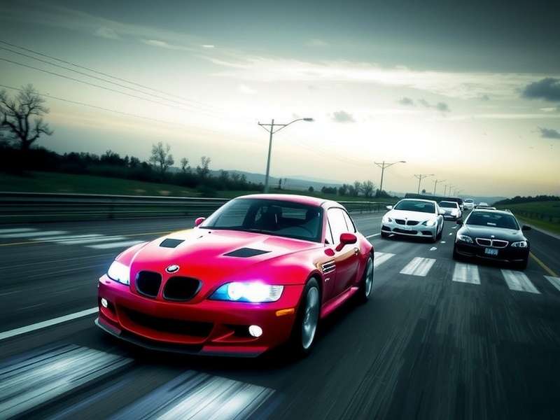 Need for Speed supercar in urban night environment