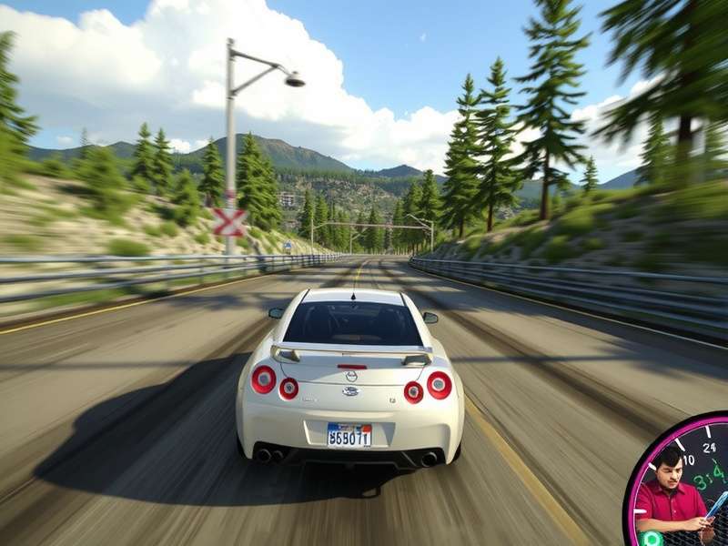 Intense police chase with multiple cruisers and a spike strip in Need for Speed