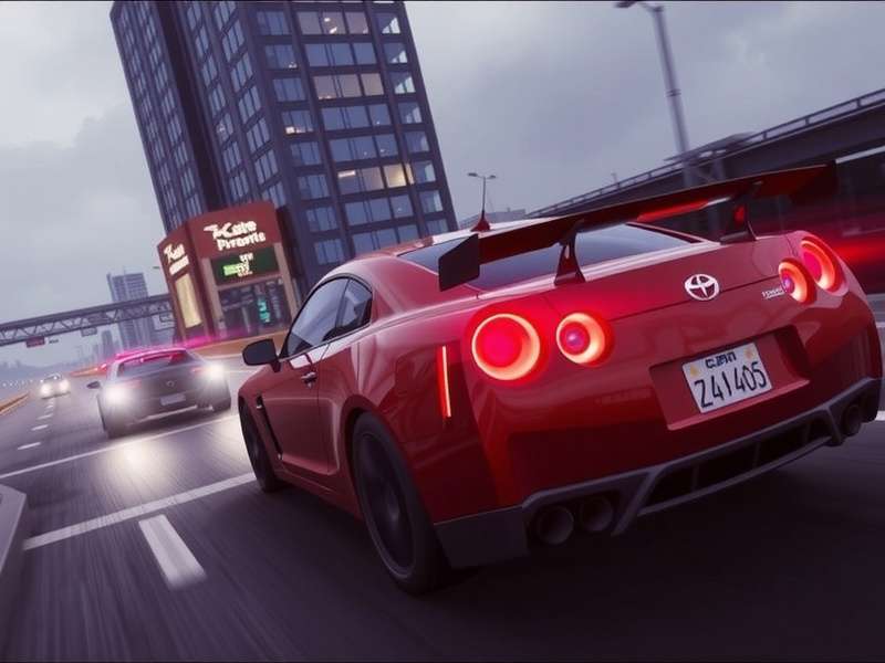 A dramatic canyon drift scene from Need for Speed Carbon