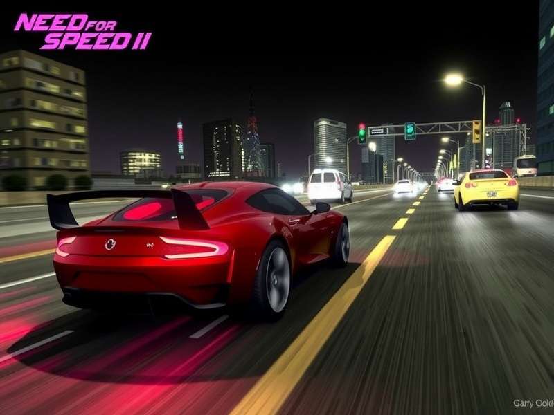 Need for Speed II gameplay showing a McLaren F1 racing on a coastal track