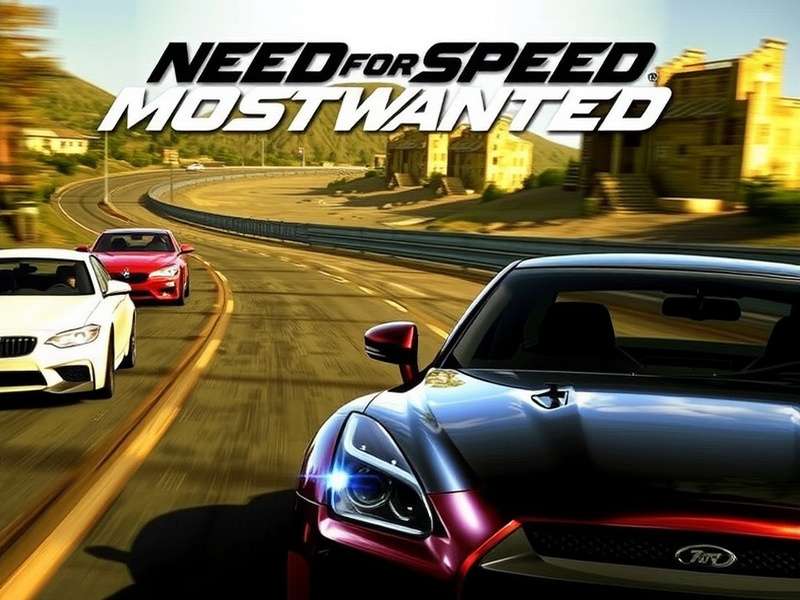 Need for Speed Most Wanted 2012 PC gameplay screenshot showing high-speed police chase