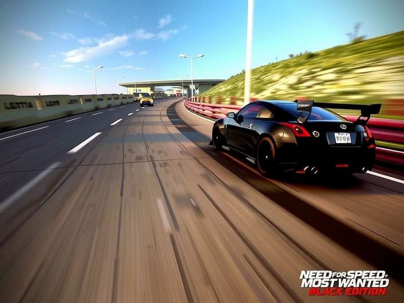 Need for Speed Most Wanted Black Edition Cover Art - BMW M3 GTR in action