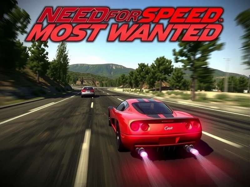 Need for Speed Most Wanted PC ISO Cover with BMW M3 GTR