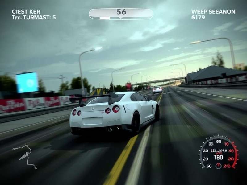 Need for Speed Carbon Xbox 360 game cover art featuring cars in Palmont City at night