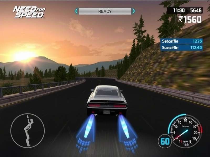 Need for Speed car customization screen showing performance upgrades