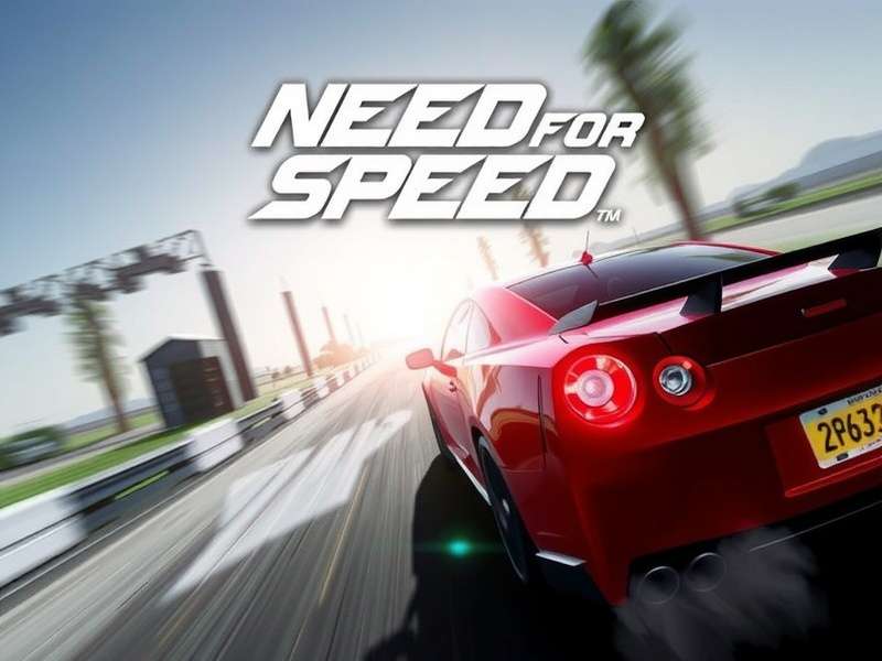 Need for Speed game screenshot featuring high-speed night race