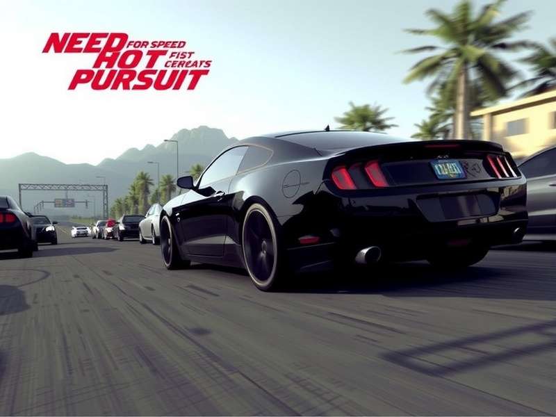 Need for Speed Hot Pursuit intense police chase scene on a coastal highway