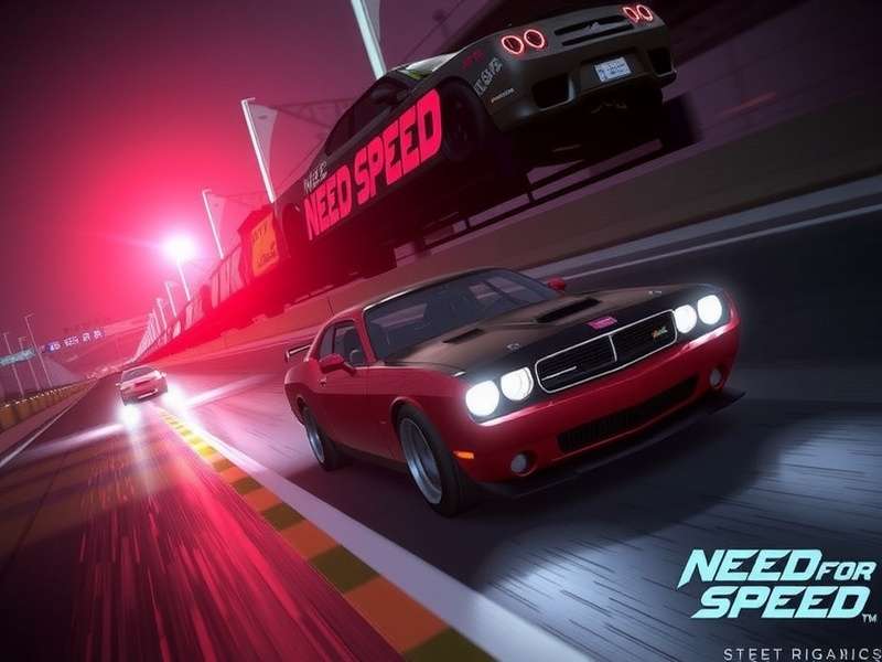 Need for Speed Unbound gameplay screenshot showing high-speed race
