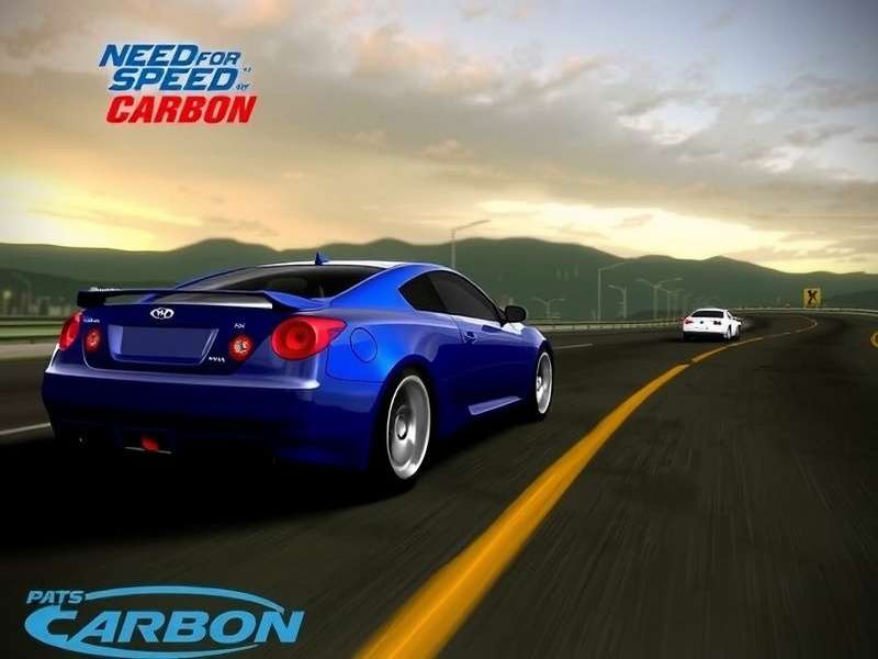 Need for Speed Carbon Gameplay Screenshot - Night Race in Urban Canyon