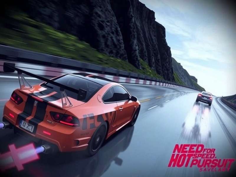 Need For Speed Hot Pursuit gameplay showing cop using spike strip against a racer