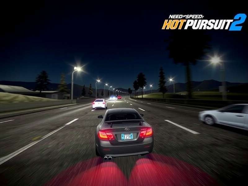 Need For Speed Hot Pursuit 2 intro scene with helicopter chase and Ferrari F50 on coastal highway