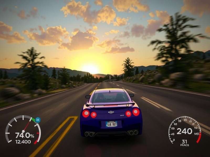 Need for Speed Most Wanted gameplay screenshot showing Rockport city and police chase