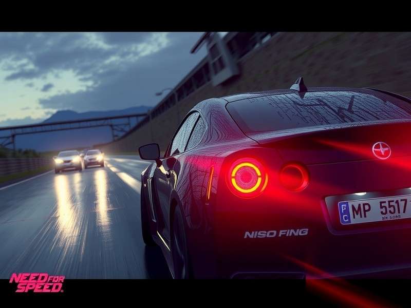 Need For Speed Film – iconic orange Mustang GT500 on the road