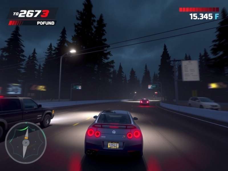 Need For Speed Unbound PS4 gameplay screenshot showing Lakeshore City street race with neon graffiti effects
