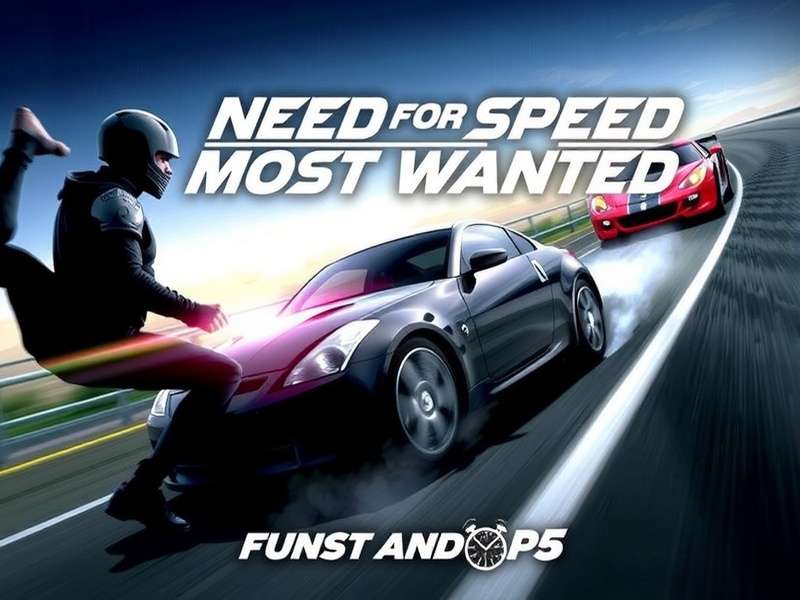 Need For Speed Most Wanted PC gameplay screenshot showcasing street racing in the open world