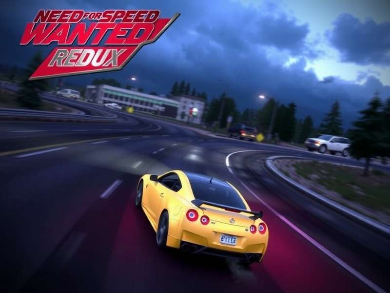 Need For Speed Most Wanted Redux V3 gameplay with police chase and enhanced graphics