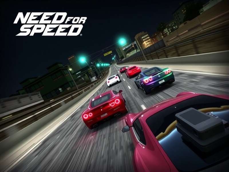 Need For Speed For Pc gameplay screenshot showing a police chase at sunset