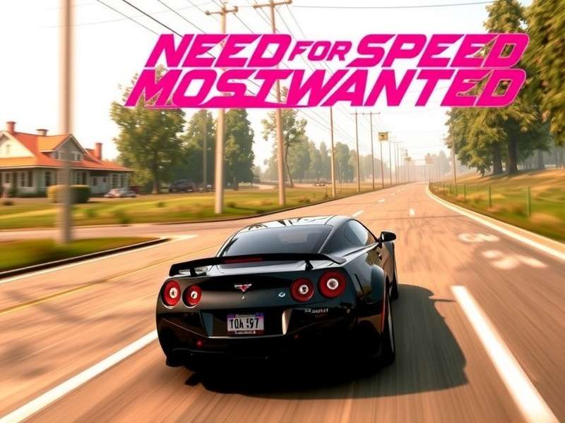 Need For Speed Most Wanted cover art featuring the iconic BMW M3 GTR and police chase scene